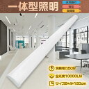 一体型蛍光灯 LED蛍光灯 器具一体型 50w 一体型照明 天井直付型 直管蛍光灯 薄型 8cm幅 シーリング LED照明器具 直付 led蛍光灯 120cm ベースライト シーリングライト キッチンライト 防震 防虫 天井用 LED施設照明 天井LED一体型