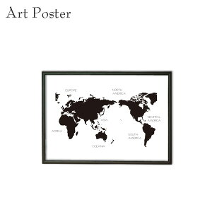 アートパネル モノトーン a3 世界地図 インテリア おしゃれ 壁掛け アートボード モノクロ 地図 デザイン ポスター