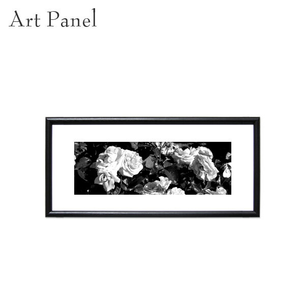 横長 アート モノトーン バラ 花 写真 壁飾り 景色 風景 壁掛け アートパネル インテリア 玄関 ウォールデコ 飾り 壁絵 ポスター モダン おしゃれ