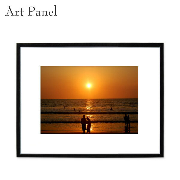 アートパネル 海 バリ島 夕日 海辺 渚 風景 夕暮れ 景色 玄関 モダン 飾り インテリア 空間 レイアウト 絵画 壁面 装飾 大きめ
