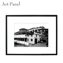ブラックモダン 海外風景 壁ディスプレイ 白い壁に合う絵 壁おしゃれ 家に絵を飾る モノトーン 内装コーディネート 写真