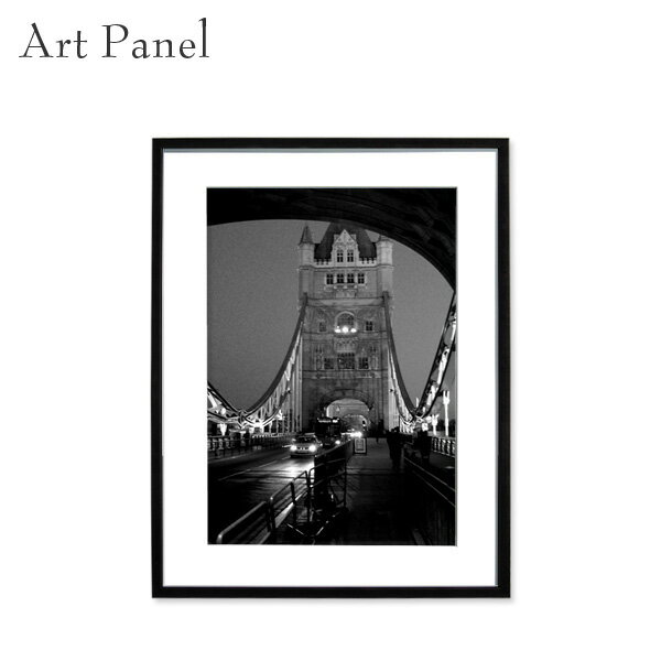アートパネル モノトーン ロンドン 額付 パネル 風景 街並み 壁掛け インテリア 絵 ポスター 写真