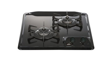 【送料無料(沖縄・北海道・離島を除く)】【ハーマン】コンパクトタイプホーロー2口コンロ45cm天板/天面操作DC2016SQ1HARMAN【H】