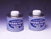 【日本ヘルメチックス】　ヘルメシール H-150 500g　[形状：ハケ付缶入]　[色：灰色]　【個別送料：1150円商品※1配送先につき左記送料を頂戴致します】