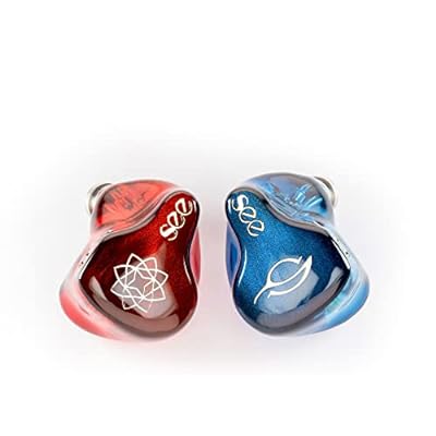 SeeAudio Bravery AE リミテッド エディション インイヤー モニター、4BA IEM インイヤー イヤホン (SeeAudio Bravery AE Blue and Red)