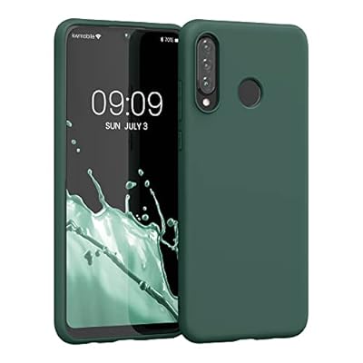 kwmobile スマホケース 対応: Huawei P30 Lite ケース - 耐衝撃 滑り止め ソフト TPU シリコン - フォレストグリーン 1