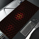 大型滑り止めゲーミングマウスパッド、赤と青のグラデーションデザイン、ゴム縫いエッジ、ゲーマー用デスクマット、オフィスワーク、90x40(2)