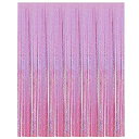 PATIKIL 3 M x 1 M ホイルフリンジ背景幕 ティンセルフォイルフリンジバックドロップ ホイルフリンジバックドロップ PETフィルム パーティー結婚式装飾 ピンク