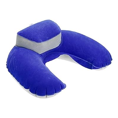PATIKIL 睡眠旅行用ネックピロー ポータブル頭頸部サポートインフレータブル枕 飛行機 電車 オフィス用..