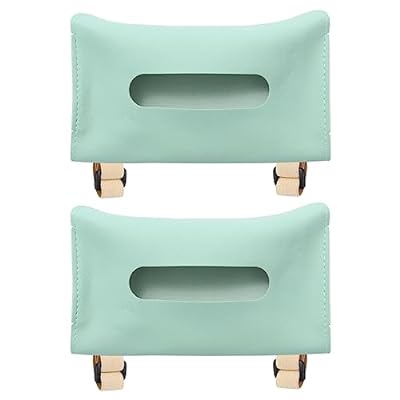 PATIKIL カーティッシュホルダー 2個 PU レザー 長方形 ナフキンペーパータオルディスペンサーボックス..