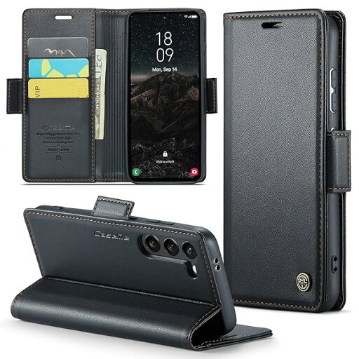 Galaxy S25 用 ケース 手帳型 財布型 カードポケット付き ギャラクシーs25 / SC-51F / SCG31 カバー カード収納 スマホケース 高級レザー 耐衝撃 全面保護 スタンド機能 ストラップホール付き マグネット式 · ブラッ Galaxy S25 用 ケース 手帳型 財布型 カードポケット付き ギャラクシーs25 / SC-51F / SCG31 カバー カード収納 スマホケース 高級レザー 耐衝撃 全面保護 スタンド機能 ストラップホール付き マグネット式 · ブラッ