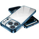 ケース 用の iPhone 17 Pro クリア カバー 耐衝撃 薄型 米軍MIL規格 tpu カバー 人気(ブルー)