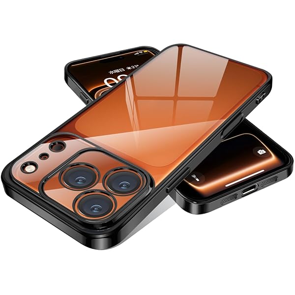 ケース 用の iPhone 17 Pro クリア カバー 耐衝撃 薄型 米軍MIL規格 tpu カバー 人気(ブラック)