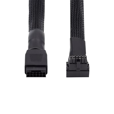 オス-メス ダウンアングル 90度延長 12VHPWR ATX3.0 PCI-E 5.0 パワーモジュラーケーブル 3080 3090TI ..