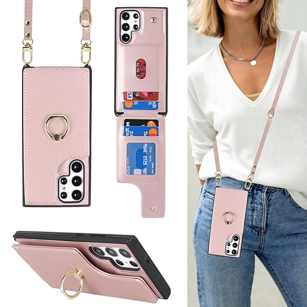 Galaxy S22 Ultra 5G SC-52C SCG14 ケース 手帳 Galaxy S22 Ultra スマホケースショルダー クロスボディ肩掛