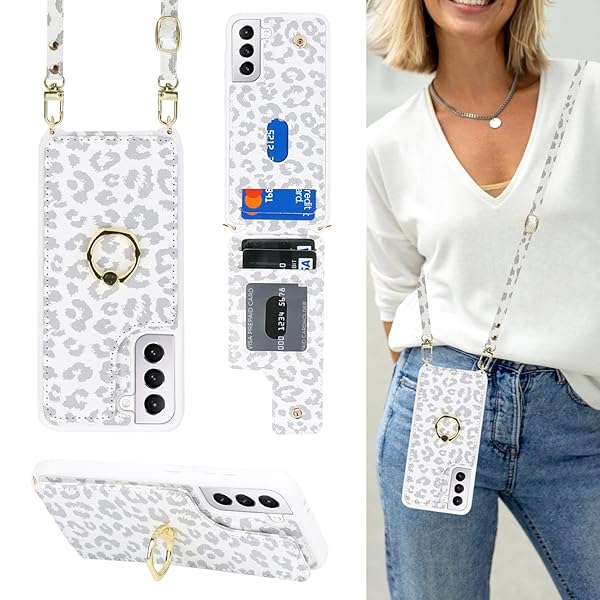 Galaxy S21 5G SC-51B SCG09対応ケース 手帳型ケース ショルダー ケース 背面ポケット付き【上下開