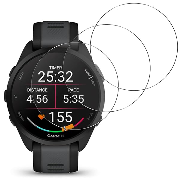 【3枚セット-高 品質】対応 Garmin Forerunner 165 Music/ 165 ガラスフィルム 保護フィルム Garmin Fo..
