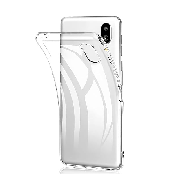 For シンプルスマホ7 / シンプルスマホ6 ケース TPU素材製 クリア 耐衝撃 レンズ保護 ソフト シ