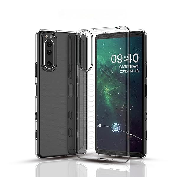Xperia XZ5 ケース クリア Sony Xperia XZ5/ 2対応 クリアシリコンケース 薄型 柔軟 透明 TPU保護カバ