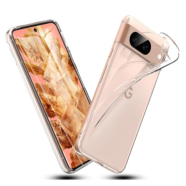 Google Pixel 8ケースPixel 8ソフトケースクリア ケース 耐衝撃 TPU ケース 擦り傷防止吸収柔らかい