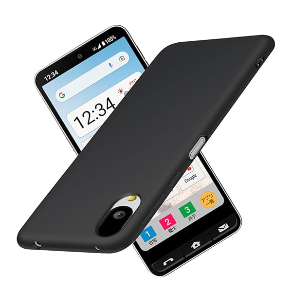 対応Simple Sumaho6/A201SHシンプルスマホ66//Basio Active SHGO9 用の 黒 TPU フィット レンズ カメラ..