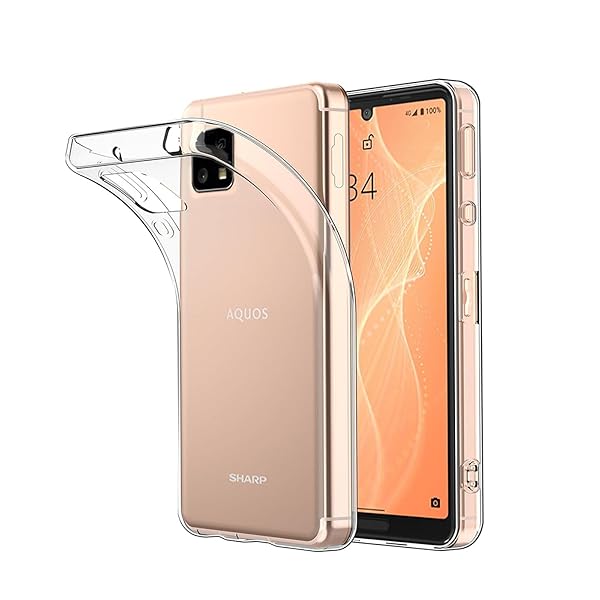 対応AQUOS Sense4 4G/Sense5G/Sense4 Lite/Sense4 Basicケース 柔軟 カバー 薄型 全透明AQUOS Sense4 4Gカバー 透