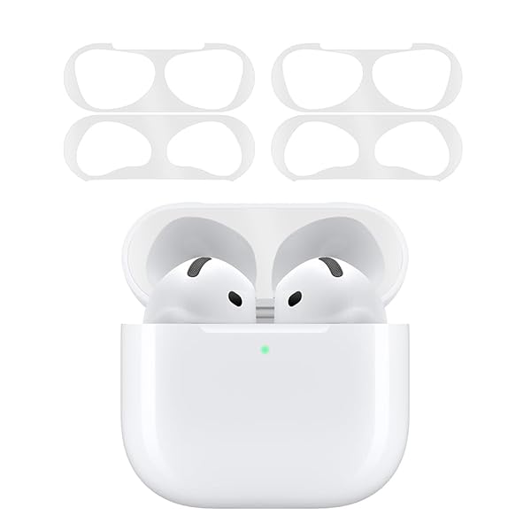 【2024強化版】 for AirPods 4 ダストガード エアーポッズ 4用 ガードカバー 故障防止 吸着 ほこり