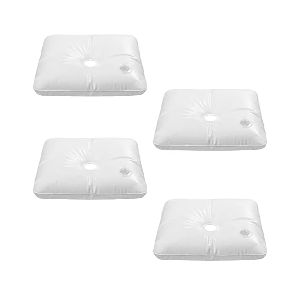 水袋4セット 重り ウエイトバッグ 注水式 パーティー部品 厚い正方形水充填ベース ウォーターバッグ 水..