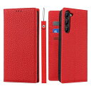 Galaxy S23 ケース 本革 ギャラクシーS23 ケース SC-51D スマホケース SCG19 ストラップ au 手帳型 docomo 牛革 SoftBank レザー samsung サムスン 耐衝撃 カード収納-レッド