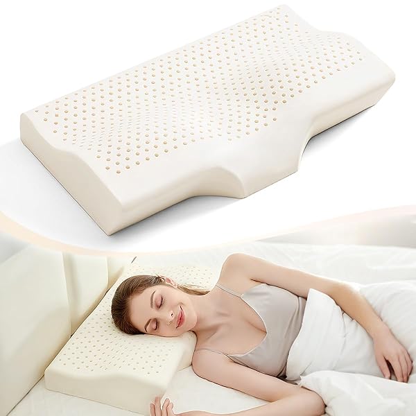 100%タイ産天然ラテックス枕 人間工学に基づいた枕 疲労を効果的に解消できる さまざまな寝姿勢に適し..