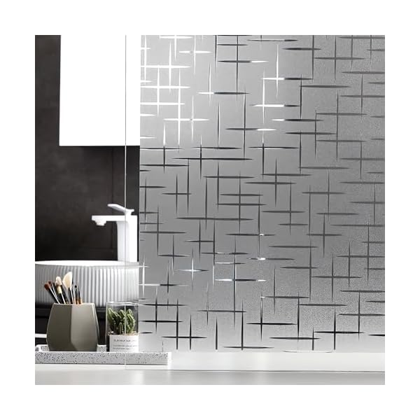 窓用フィルム めかくしシート 剥がせる 貼り直し可能 水貼り UVカット 日差し対策 窓 断熱シート 40cm*..