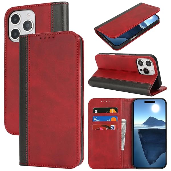 iPhone16 Pro Max（2024）ケース iPhone16 Pro Maxケース 手帳型 iPhone16 Pro Max携帯 カバー iPhone16 Pro Max ケースカード収納 iPhone16 Pro Max財布型ケース 2色カ