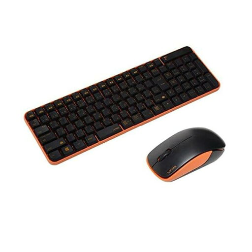 (株)ユニーク ワイヤレスマウス&キーボードコンボ サイレントモデル Black&Orange MK48367GBO (株)ユニーク ワイヤレスマウス&キーボードコンボ サイレントモデル Black&Orange MK48367GBO