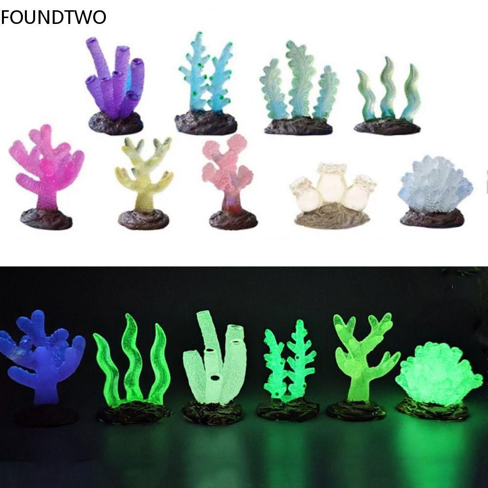 水槽、偽の水植物、発光シミュレーション、水族館の装飾、マイクロ風景、アンダーシーのための人工サンゴの装飾品