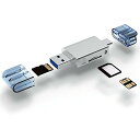 NM Nano Memory Card & TF Micro SD Card Reader 携帯電話とラップトップのためのUSB - CタイプC/USB T-L...