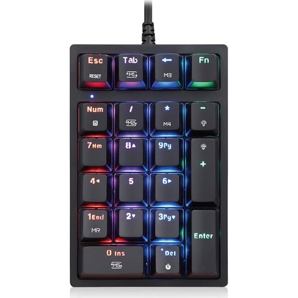 楽天ぺんぎんやメカニカル NUMERIC Keypad 21キー N-Key ROLLOVER マクロ 左手用 深い ストローク キーパッド テンキー ゲーミング eスポーツ テレワーク AS-K24