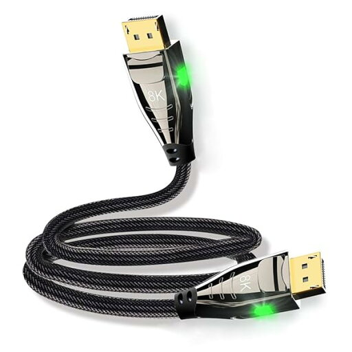 DisplayPort 1.4 8K60hzケーブルUltra-HDUHD 4K 144hzDP-DPケーブル7680 * 4320、LEDライト1M DisplayPort 1.4 8K60hzケーブルUltra-HDUHD 4K 144hzDP-DPケーブル7680 * 4320、LEDライト1M