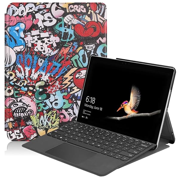 For マイクロソフト Microsoft Surface Go4 / Surface Go 3 / Go 2 / Go ケース サーフェス ゴー 3 / ゴー 2 / ゴー カバー 軽量 薄型 耐衝撃 傷防止 PU レザー スマートカバー ハード