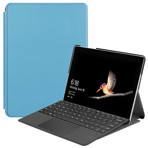 For マイクロソフト Microsoft Surface Go4 / Surface Go 3 / Go 2 / Go ケース サーフェス ゴー 3 / ゴー 2 / ゴー カバー 軽量 薄型 耐衝撃 傷防止 PU レザー スマートカバー ハード
