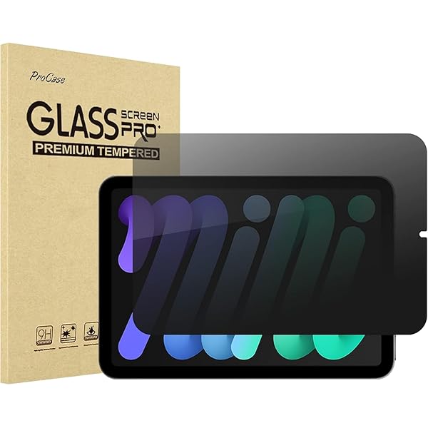 iPad Mini A17 Pro 第7世代 2024 Mini 6 フィルム 360°覗き見防止 画面保護 強化ガラス 高透過率 耐指紋 自然吸着
