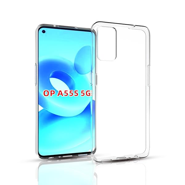 OPPO A55s 5G ケース クリア OPPO A55s 5G対応 クリアシリコンケース 薄型 柔軟 透明 TPU保護カバー 衝撃吸収 黄変しにくい 【スト...