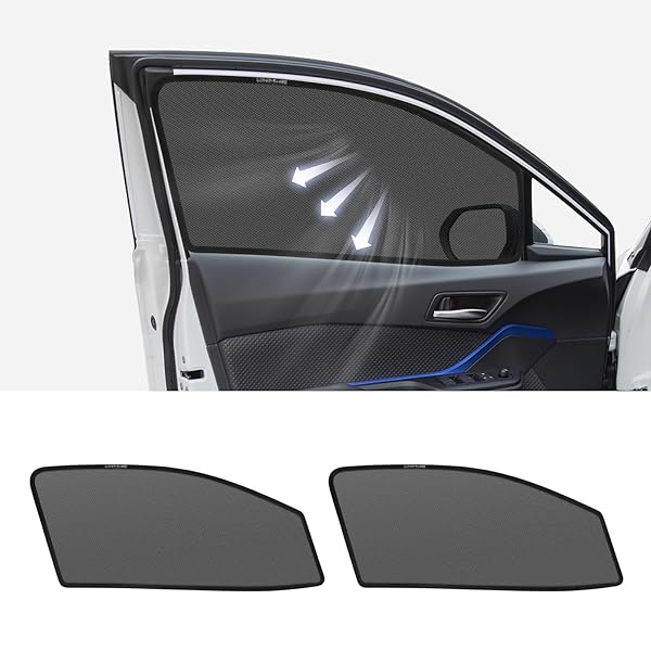 C-HR 専用 メッシュカーテン 車種専用 サンシェード CHR NGX10/NGX50/ZYX11型 サイド用 遮光カーテン 遮光 日除け 日焼け防止 UVカット メッシュサンシェード マグネット式 日差し 虫よけ 通気 運転席 助手席 アクセサリ