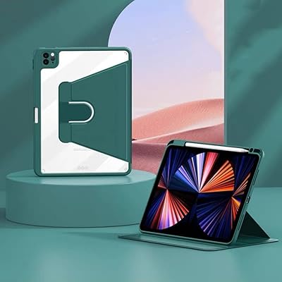 360度回転 iPad 9 ケース 2021 iPad 8 カバー 2020 iPad 10.2 ケース ipad 第9世代/第8世代/第7世代 ケース 2021年発売 10.2インチ 手帳型 ケース クリア オートスリープ機能 耐衝撃 おしゃれ 透
