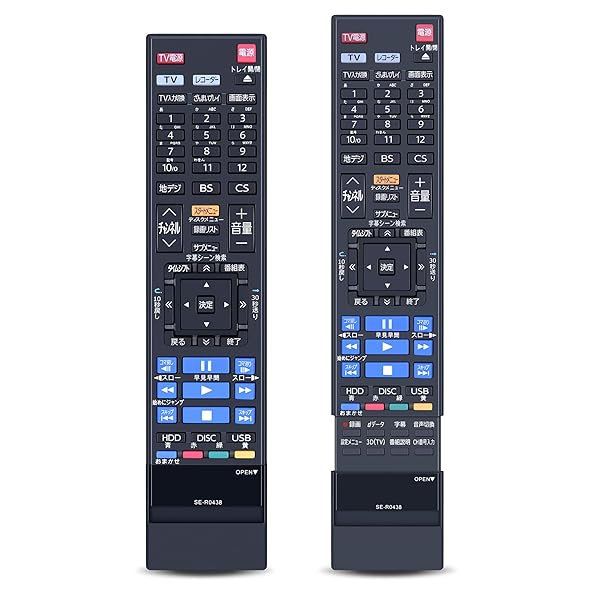 ブルーレイリモコン SE-R0438 for TOSHIBA 東芝 REGZAリモコン 東芝ブルーレイレコーダーリモコン DBR-..