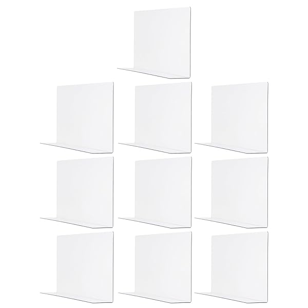 商品仕切り板 L字 仕切り板 棚仕切り板 アクリル 透明 商品仕切り シェルフ 棚 オフィス・スーパ ...