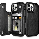 for iPhone 16 Pro Max ケース カード収納 背面 手帳型 いphone16pro max ケース カード入れ PUレザー スマホケース 軽量 薄型 アイフォン16pro max ケース 耐衝撃 落下防止 携帯ケース スタンド機能
