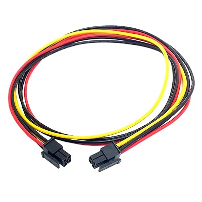 Cablecc ATX Molex Microフィットコネクター4pinオスtoオス電源ケーブル60 cm