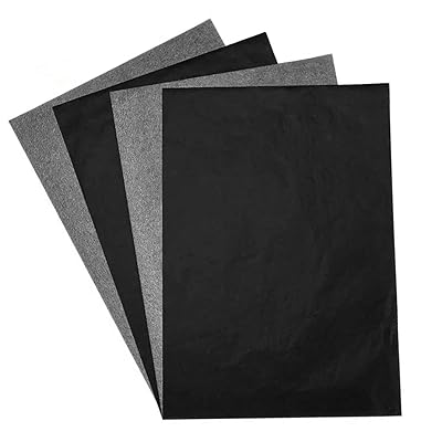 YFFSFDC カーボン紙 ブラック A4 片面 転写紙 トレーシングペーパー 複写 版画 スケッチ 美術 裁縫 工芸 大容量 200枚セット