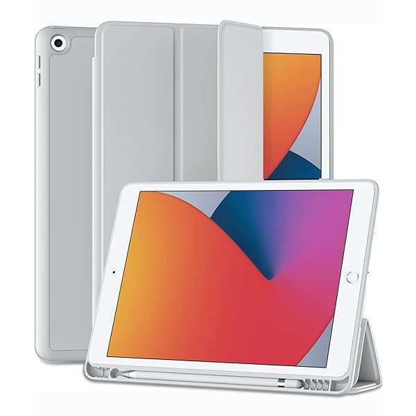 対応iPad 9世代 ケース ペン収納 対応iPad ケース 第8世代 軽薄 衝撃吸収 TPU スタンド機能付き オートスリープ/ウェイク 対応iPad 第9世代 ケース