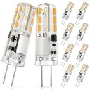 G4口金 LED電球 1.2W 10Wハロゲン電球相当 120lm 電球色 3000K LEDライト AC/DC 12V 省エネ 全方向広配光 非調光 10個入...